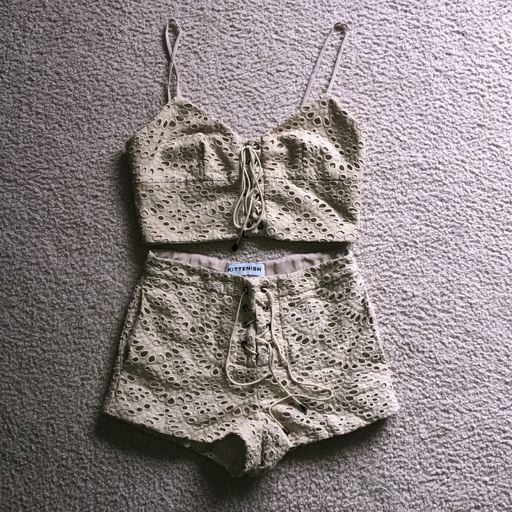 Kittenish two piece set